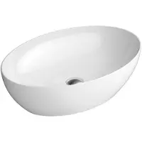 GSI Pura Keramische opbouwwastafel 60x42cm, wit ExtraGlaze
