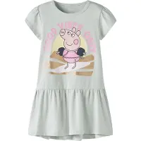 Name it Jurk 'Peppa Wutz' goud / lichtgroen / lichtroze / zwart