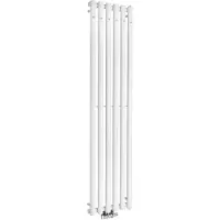 Sapho Pilon - Verwarmingselement 42 x 180 cm, 6 handdoekhaken, matwit IZ131T