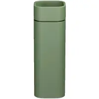 Kerasan Hako Keramische wandgemonteerde wastafel, 30x88,5x30cm, mat groen