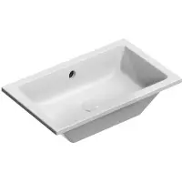 GSI Kube X Onderbouw keramische wastafel 60x37cm, wit ExtraGlaze