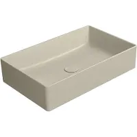 GSI Kube X Color Keramische opbouwwastafel 60x37cm, mat creta