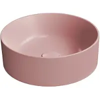 GSI Kube X Color Keramische waskom, Ø40cm, mat blush