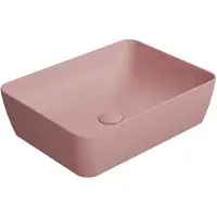 GSI Sand Keramische opbouwwastafel 50x38cm, mat blush