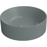 GSI Kube X Color Keramische waskom Ø40cm, mat agave