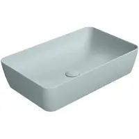GSI Nubes Keramische opbouwwastafel 60x38cm, mat ghiaccio