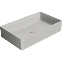 GSI Kube X Color Keramische opbouwwastafel 60x37cm, mat cenere