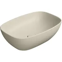 GSI Nubes Keramische wastafel op de plaat 50x35cm, mat creta