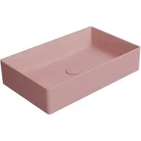 GSI Kube X Color Keramische opbouwwastafel 60x37cm, mat blush