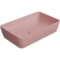 GSI Nubes Keramische opbouwwastafel 60x38cm, mat blush