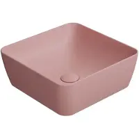 GSI Sand Keramische opbouwwastafel 38x38cm, mat blush