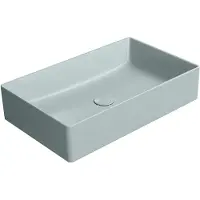 GSI Kube X Color Keramische opbouwwastafel 60x37cm, mat ghiaccio