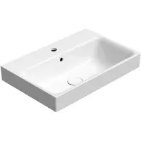 GSI Nubes Keramische wastafel 60x40cm, wit ExtraGlaze