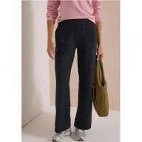 Cecil Dames High Waist Wide Leg Broek – Loose Fit - Blauw - XS