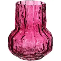 Ideas 4 Seasons Vaas Morgan Glas Ø14 H.18 Cm Kers Roze roze Glas Vaas