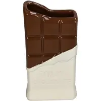 Kersten Vaas Melk Chocolade Aardewerk H20cm Bruin bruin Aardewerk Vaas