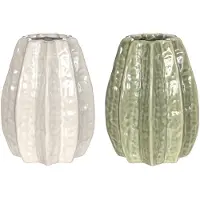 Ideas 4 Seasons Carambola Vaas Ø11,5 X H.15 Cm 2 Assorti Verschillende verschillende Keramiek