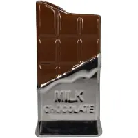 Kersten Vaas Chocolade Aardewerk 10x5x19.5cm Bruin bruin Aardewerk Vaas