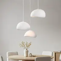 LumenXL 3-lichts Wabi Sabi hanglamp Ishi - wit steenmotief