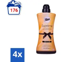 Silan Suprême - Wasverzachter - Glamour - 44 Wasbeurten - 1.2L - Voordeelverpakking - 4 stuks
