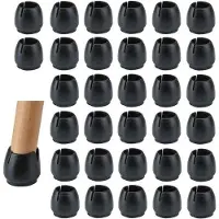 OEM Rubberen stoelpootdoppen, zwart - 32 stuks - Bescherming tegen krassen voor stoel- en tafelpoten - Antislip - Ø12-16mm