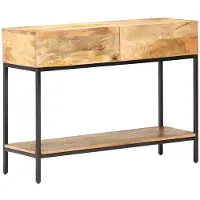vidaXL Wandtafel 100x35x76 cm massief mangohout