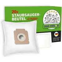 SAUG-FREUnDE | 20 stofzuigzakken geschikt voor HOOVER, SEVERIN | HO 3