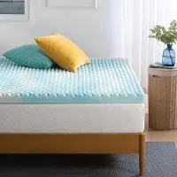 Markenlos Slaapmatrasondersteuning 140 x 200 cm - Gecertificeerd volgens , verkoelende gel-slaapmatras met veerkern