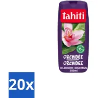 Tahiti 20 x – Douchegel – Orchidee - 315 ml - Douchegel Orchidee - Orchidee Geur - Douchegel Voor Huidverzorging - Bloemige Geur - Zachte Douchegel