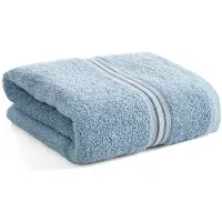 TRIS Badhanddoek Badstof 70x140 cm Blauw Katoen Dik Absorberend