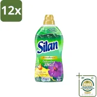 Silan Aromatherapy - Wasverzachter - Fascinating Jungle - Essentiële Oliën en Langdurige Parfum - 48 Wasbeurten - 1.056L - Voordeelverpakking - 12 stuks - Aromatherapie - Jungle