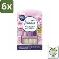Ambi Pur - 3Volution - Navulling - Vleugje Bloesem - 20 ml - Voordeelverpakking - 6 stuks - - 3Volution