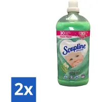 Soupline - Wasverzachter - Aloë Vera Concentraat - 77 Wasbeurten - Voordeelverpakking - 2 stuks