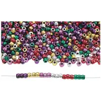 Colorations - rijgkralen metallic kleur in zak, 453 gram
