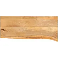 vidaXL Tafelblad met natuurlijke rand 70x40x2,5 cm massief mangohout