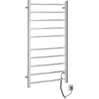 Sapho Eskinado elektrische handdoekradiator vierkant 62x116cm 120W gepolijst RVS