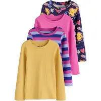 Next Shirt navy / geel / lichtlila / lichtroze