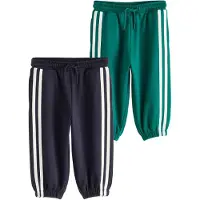 Next Broek navy / smaragd / wit