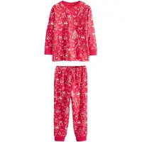 Next Nachtkledij 'Familien' rood / wit