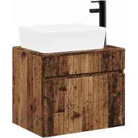 vidaXL Badkamermeubel Set Oud hout Bewerkt hout
