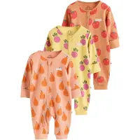 Next Nachtkledij honing / pasteloranje / donkeroranje / framboos