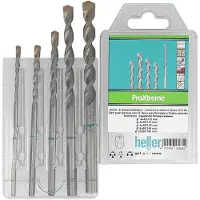 Heller ProXtreme 28264 2 Carbide Beton-spiraalboren set 5-delig 4 mm, 5 mm, 6 mm, 8 mm, 10 mm Driehoekschacht 1 set(s)
