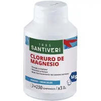Santiveri Magnesium chloride 230 tablets - 100mg|Magnesium chloride 230 tablets of 100mg|Chlorure de magnésium 230 comprimés de 100mg