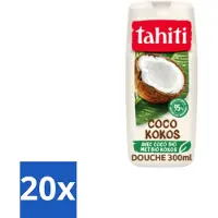 Tahiti 20 x – Douchegel – Coco - 315 ml - Douchegel Kokos - Kokosgeur Douche - Tropische Geur - Huid Verzorging - Mild Reinigen
