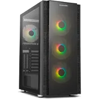 NOX Hummer Horus ARGB Zwart E-ATX semi-toren behuizing