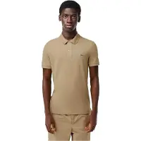 Lacoste Heren Geborduurd Logo Poloshirt (Tan)