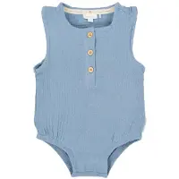 Little Dutch Mouwloze Romper - Maat 56 - Stone Blue