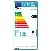 Qlima SRE3430C2 Elektrische kerosine-oliekachel, 3 kW, met geurfilter, CO2-detector en kinderbeveiliging