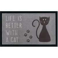 EDO Hanse Home Katten Woondeurmat - 45x75 cm, Bruin