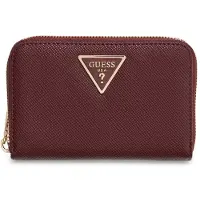 GUESS portemonnee Laurel II SLG Medium Zip Around Wallet Burgundy wijnrood